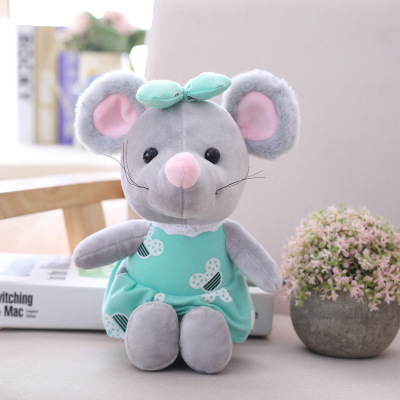 Factory direct sales of creative cartoon plush toys mouse dolls boutique capture machine wedding dolls cute mice