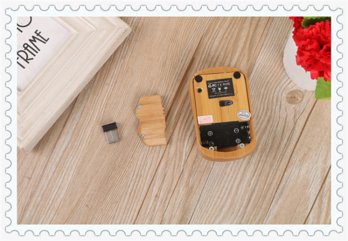 Wireless bamboo keyboard and mouse a set of two-key area bamboo computer accessories set