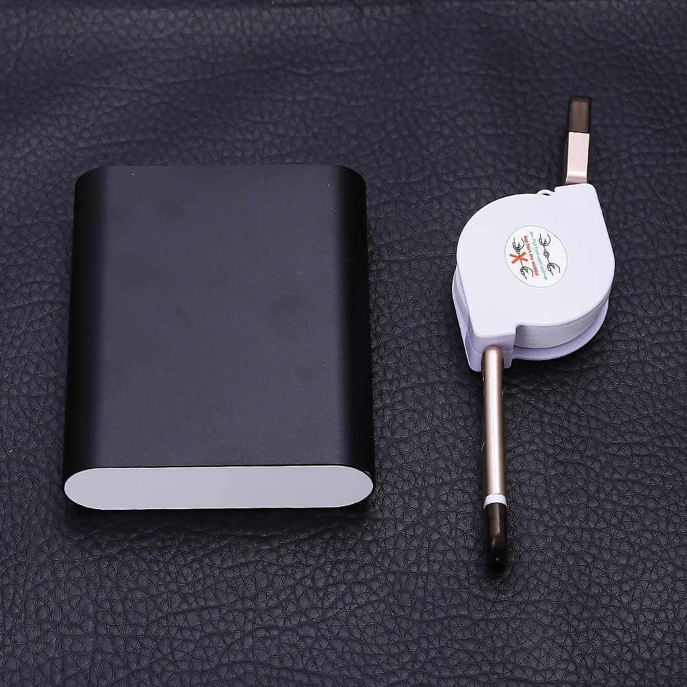 Creative Power Bank Gift Enterprise Business Metal Roller Pen with USB Cable Mobile Power Gift Set