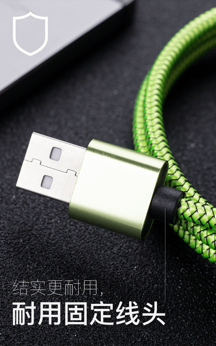 Dragon Design Braided USB Cable for Apple Phone Charger Android Type C MicroUSB Fast Charge Line