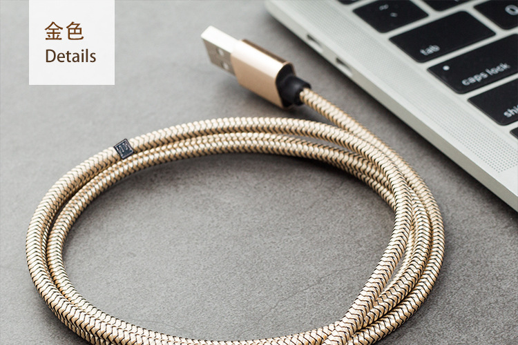 Dragon Design Braided USB Cable for Apple Phone Charger Android Type C MicroUSB Fast Charge Line
