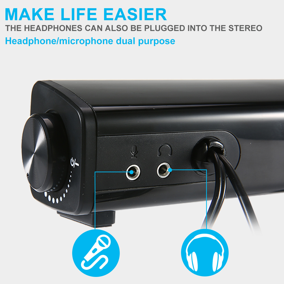 Computer USB Audio Computer Sound Booster Audio Cable Speaker Computer Game Speaker Subwoofer Factory Direct Sales