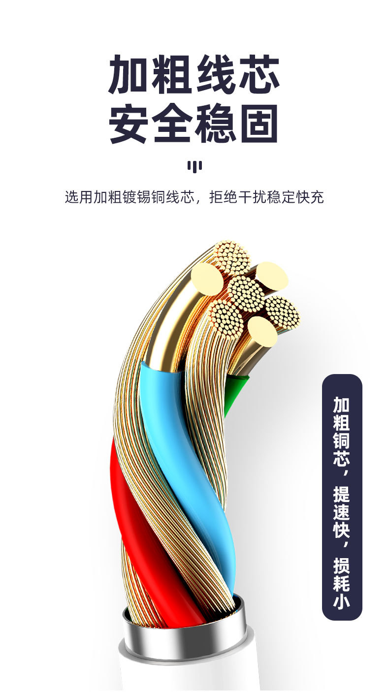 5A Data Cable Super Fast Charge Wire Type C for Huawei Apple Android Phone USB Flash Charging Cable PVC