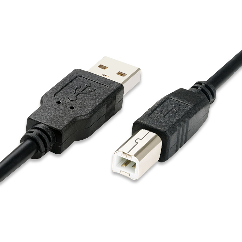 USB Cable Manufacturer USB Printer Cable 15 M AB Pure Copper Printer Cable Black Square Port Data Cable 20USB Cable