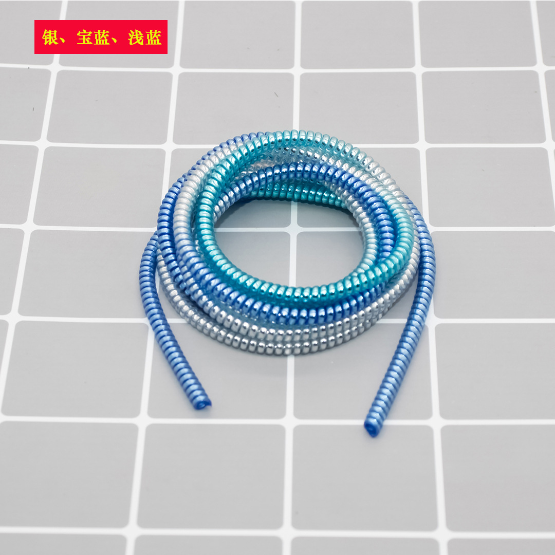 s 14 M Electroplating Data Cable Protection Rope Protection Line USB Cable Protection Sleeve Winding Spring Rope