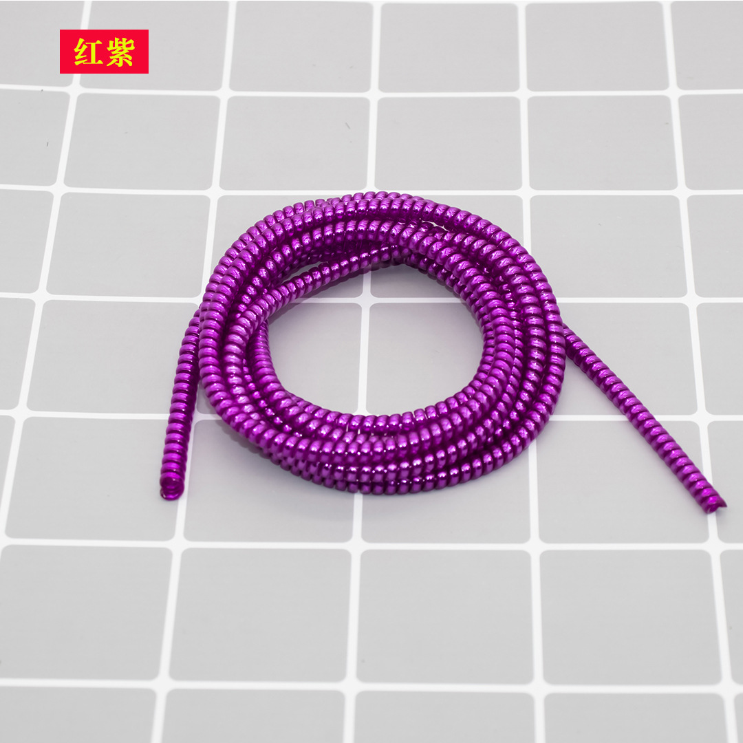 s 14 M Electroplating Data Cable Protection Rope Protection Line USB Cable Protection Sleeve Winding Spring Rope