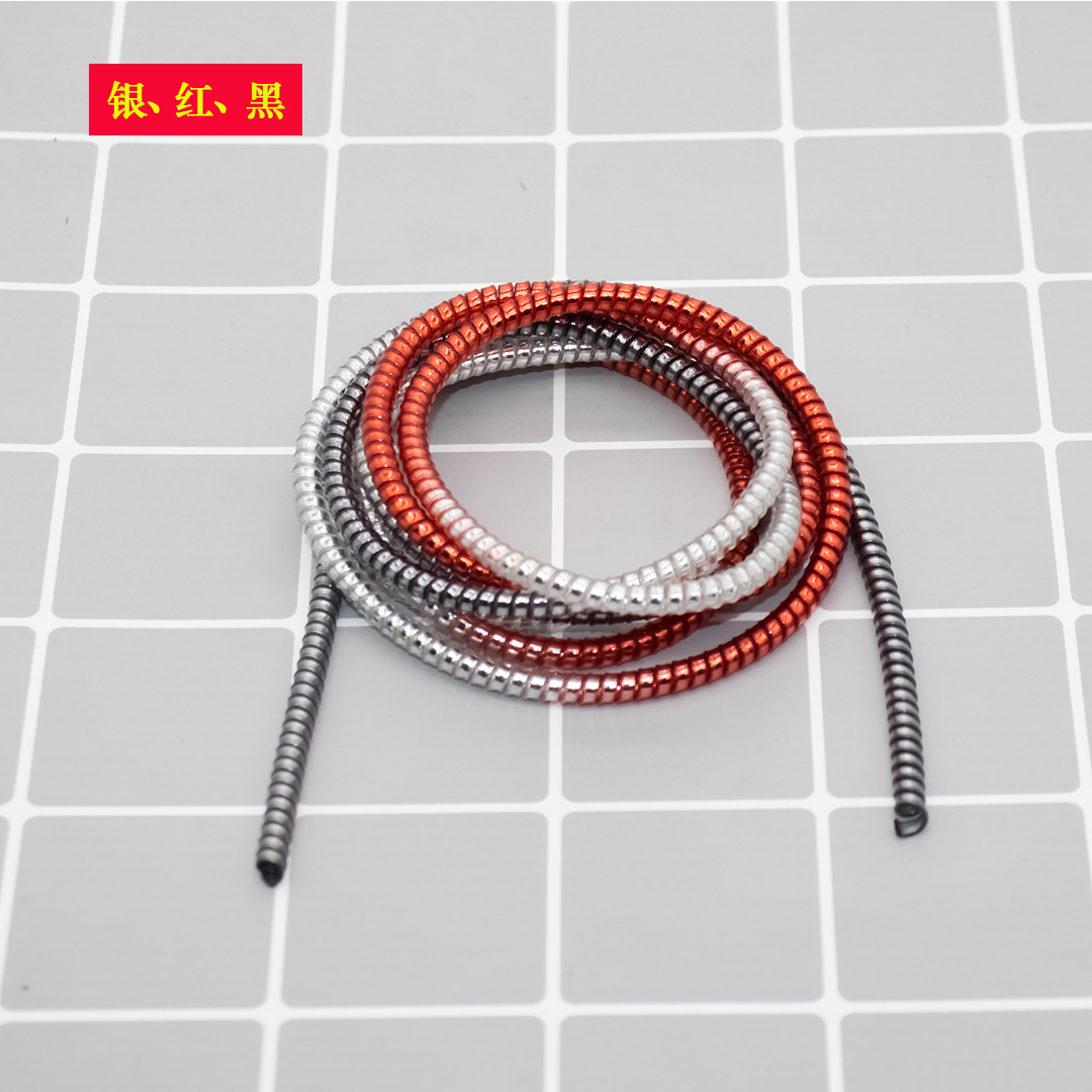 s 14 M Electroplating Data Cable Protection Rope Protection Line USB Cable Protection Sleeve Winding Spring Rope