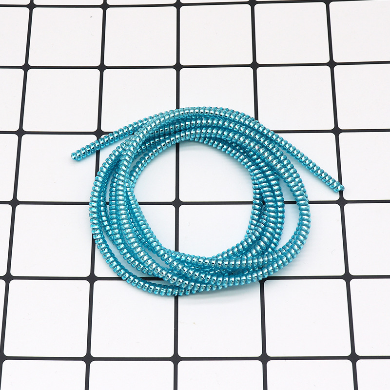 s 14 M Electroplating Data Cable Protection Rope Protection Line USB Cable Protection Sleeve Winding Spring Rope