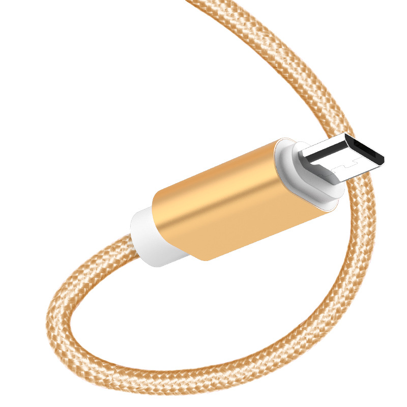Android Data Cable Nylon Woven Type-c Mobile Phone Micro Charging Cable Suitable for Apple USB Spot Wholesale