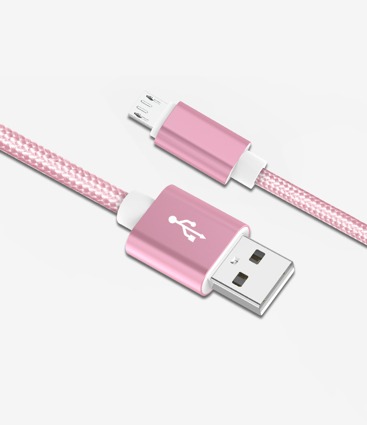 Android Data Cable Nylon Woven Type-c Mobile Phone Micro Charging Cable Suitable for Apple USB Spot Wholesale