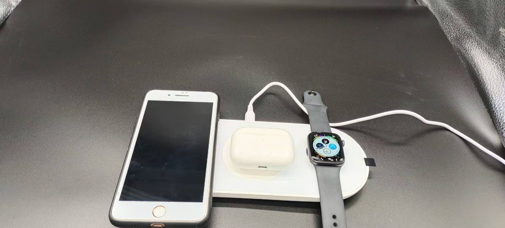 New Private Model Wireless Charger Five-in-One 15W Fast Charge Qi Suitable for Huawei Apple Samsung Watch V6