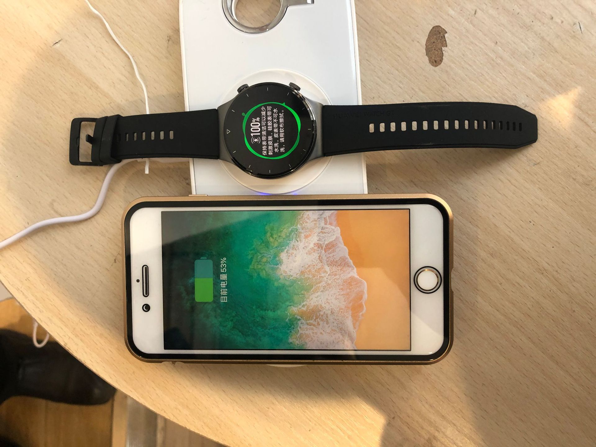 New Private Model Wireless Charger Five-in-One 15W Fast Charge Qi Suitable for Huawei Apple Samsung Watch V6