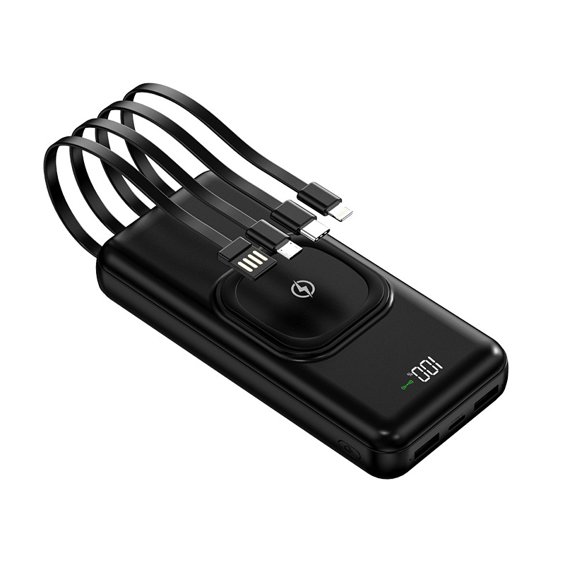 New Large Capacity Wireless Charger with Cable Mobile Power 20000mah Digital Display Power Bank Custom Logo New Large Capacity Wireless Charger with Cable Mobile Power 20000mah Digital Display Power Bank Custom Logo