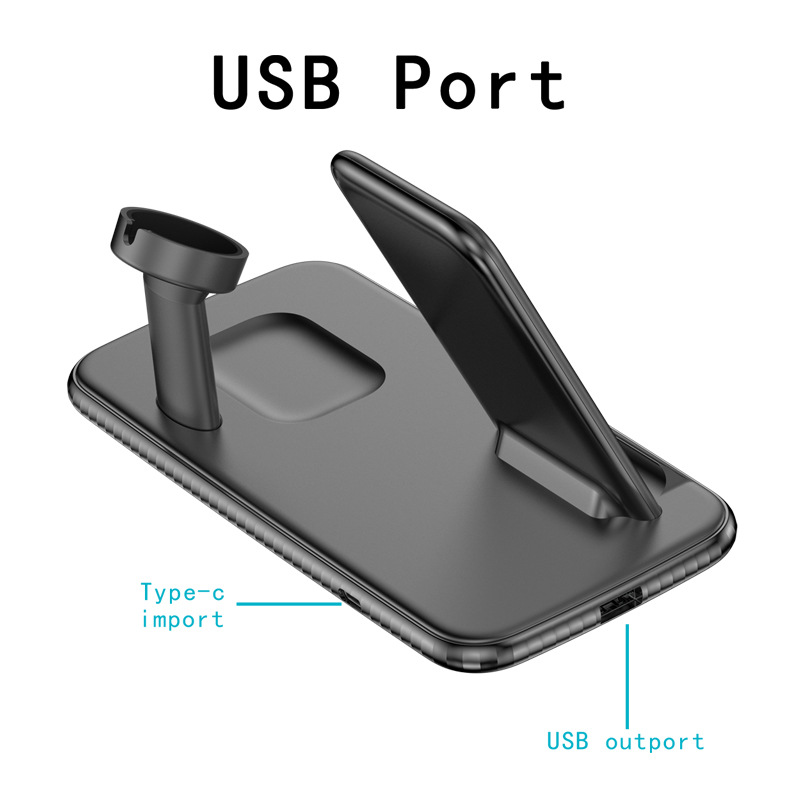 Amazon Four-in-One Wireless Charger Qi for iPhone Huawei 15W Apple Watch Direct Charging