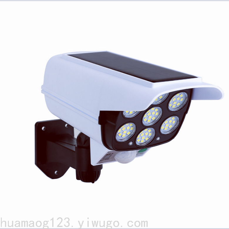 LED Solar Remote Control Lights Induction Street Lamp Wall Lamp Garden Lamp Simulation Monitor Lamp