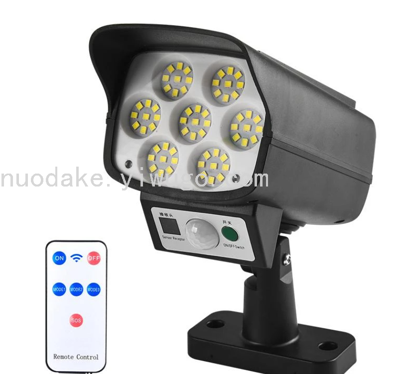 Solar Simulation Monitor Lamp Solar Garden Lamp with Remote Control Solar Human Body Induction Wall Lamp