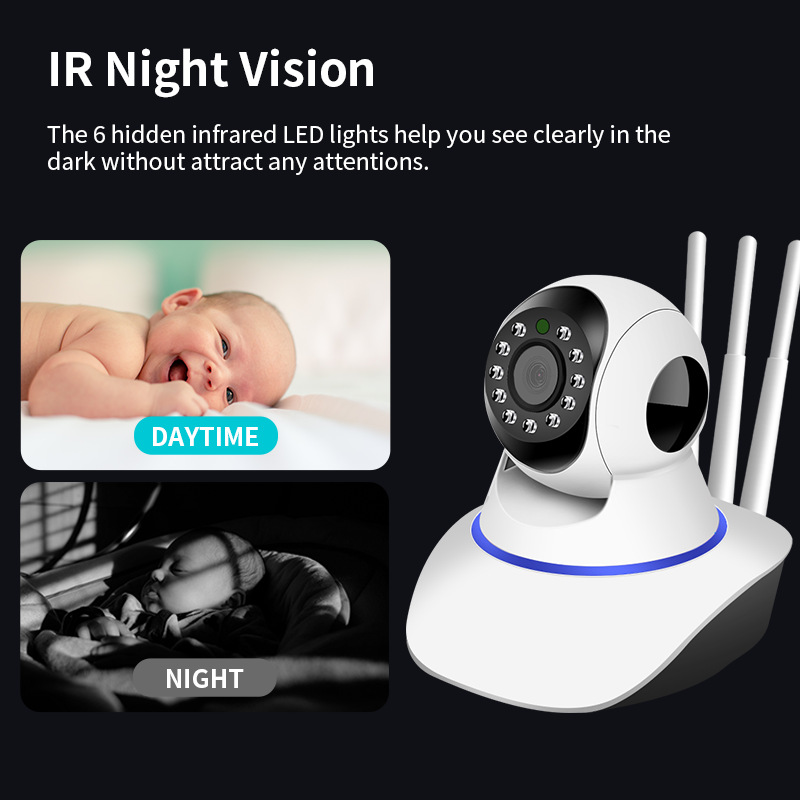 WiFi Wireless Surveillance Camera Indoor Home Network Panorama Control Monitor