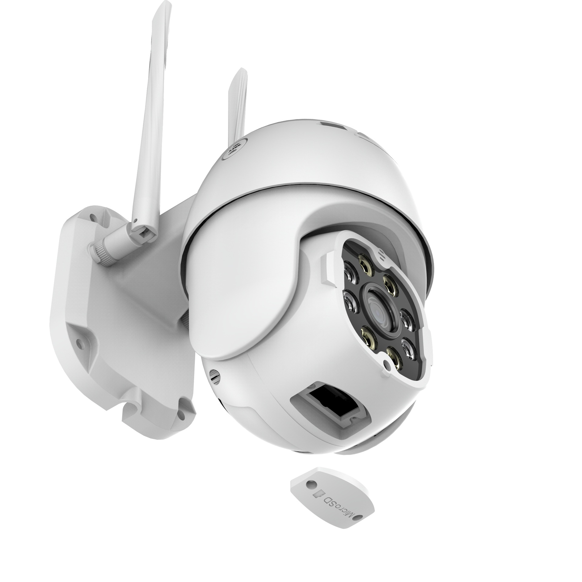 Dual-Light Ball Machine Camera WiFi Smart Monitor Two-Way Voice Intercom PTZ Control Black Light Full Color Night Vision