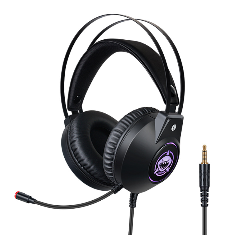 Wired Headset E-Sports Games Wire Control Monitor Luminous USB Desktop Computer Cellphone Headset Wholesale