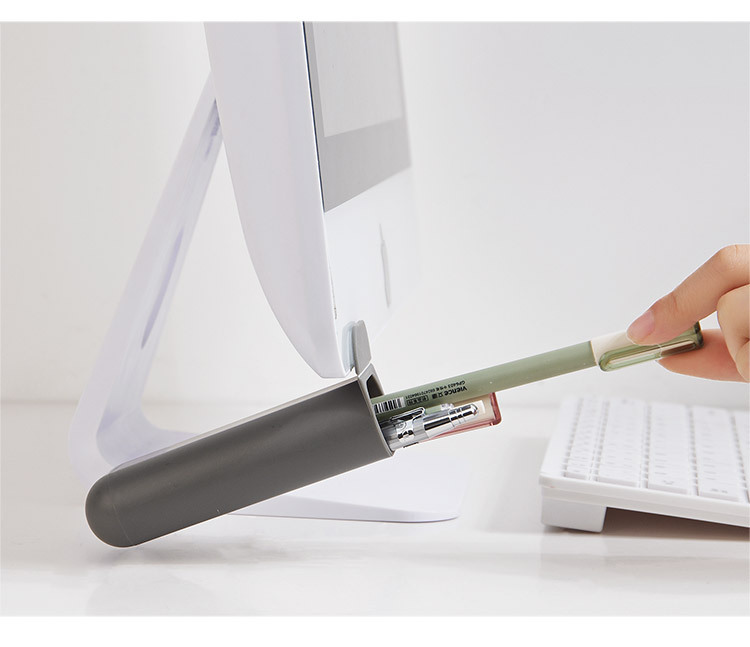 Desktop Computer monitor Assistant pen container Storage box Desk Paste Pencil Case Jewelry Remote Control finishing box