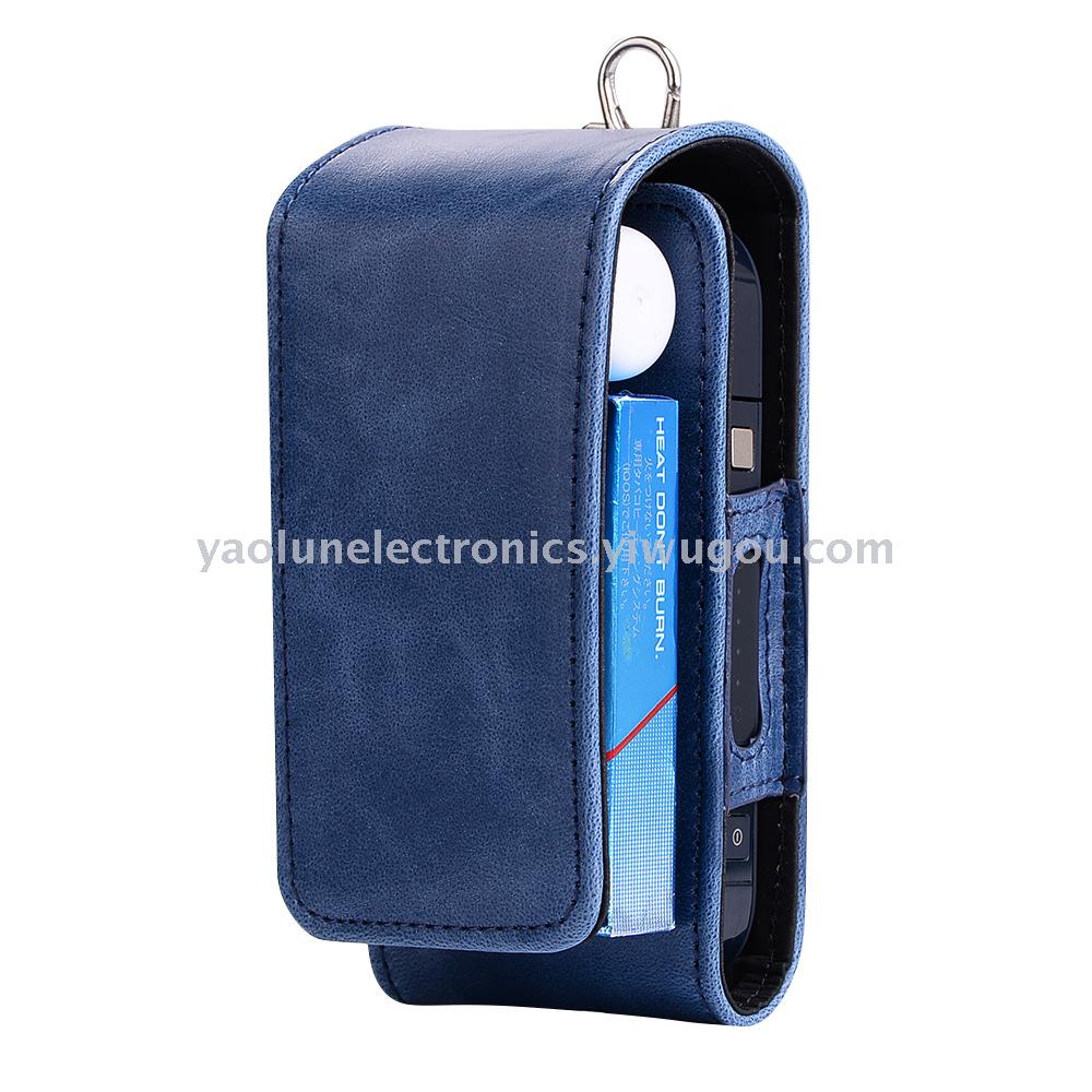 Japanese fashion section hanging money iqos leather electronic cigarette oil wax crazy pattern leather bag Japanese fashion section hanging money iqos leather electronic cigarette oil wax crazy pattern leather bag