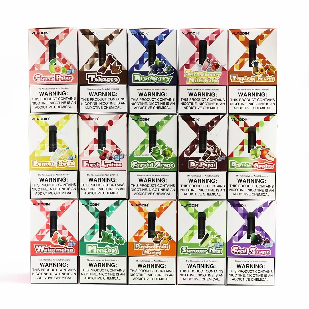 New Original Authentic Vladdinx Rechargeable Replaceable Cigarette Bomb Fruit FlavorDisposable Electronic Cigarette
