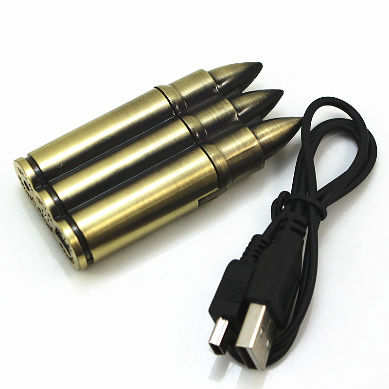 Three bullets USB rechargeable electronic cigarette lighter wholesale creative Yanju lighter wholesale Three bullets USB rechargeable electronic cigarette lighter wholesale creative Yanju lighter wholesale