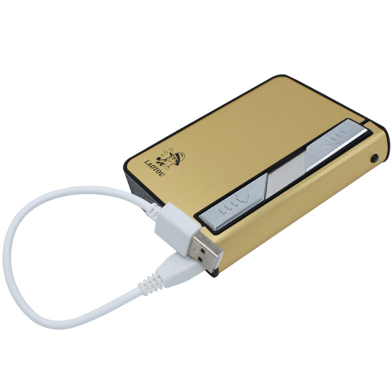 The old man card 10 pack USB rechargeable electronic cigarette lighter smoking cigarette lighter