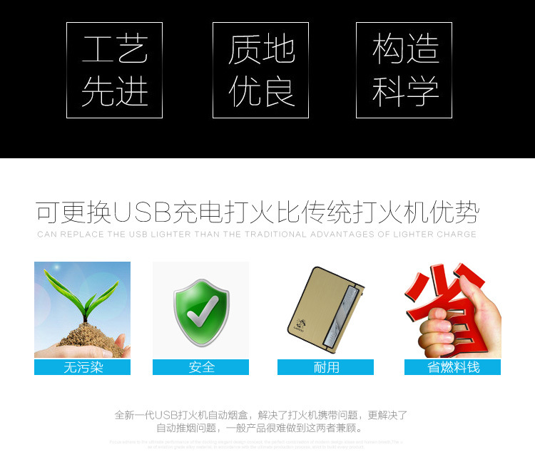 The old man card 10 pack USB rechargeable electronic cigarette lighter smoking cigarette lighter