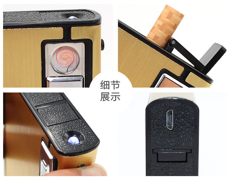 The old man card 10 pack USB rechargeable electronic cigarette lighter smoking cigarette lighter