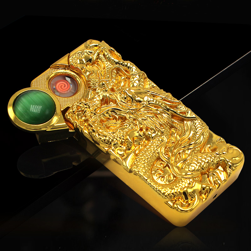 S02 relief dragon ball USB double charging electronic cigarette lighter lighter mixed batch mixing