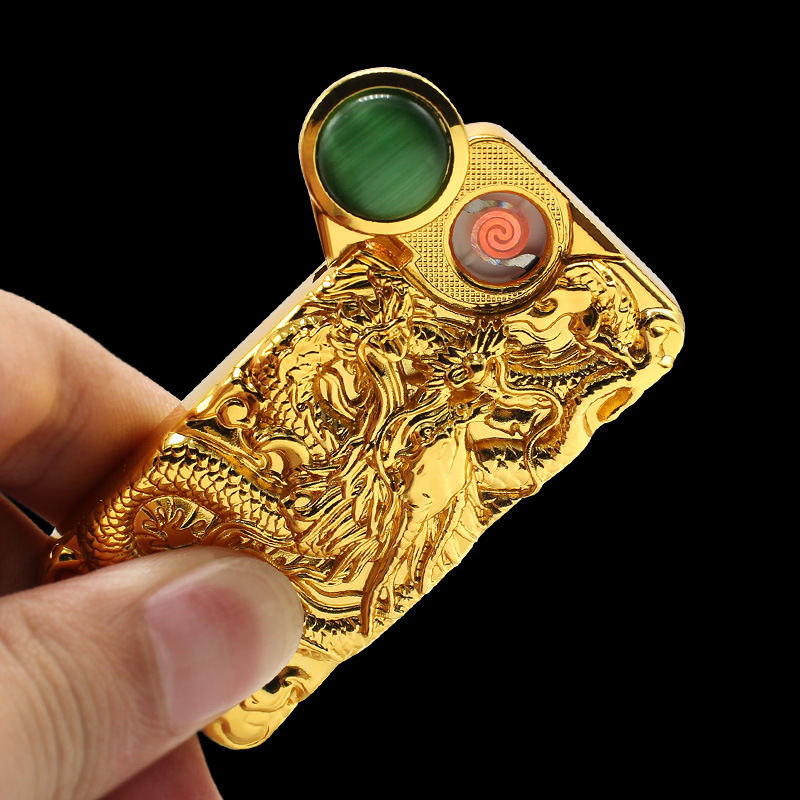 S02 relief dragon ball USB double charging electronic cigarette lighter lighter mixed batch mixing