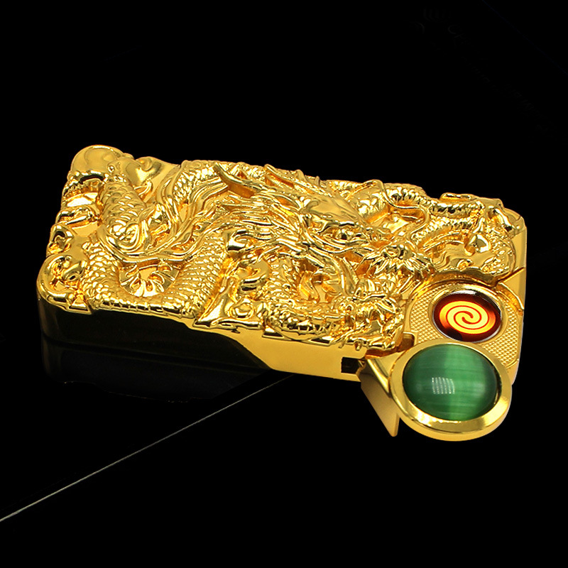 S02 relief dragon ball USB double charging electronic cigarette lighter lighter mixed batch mixing