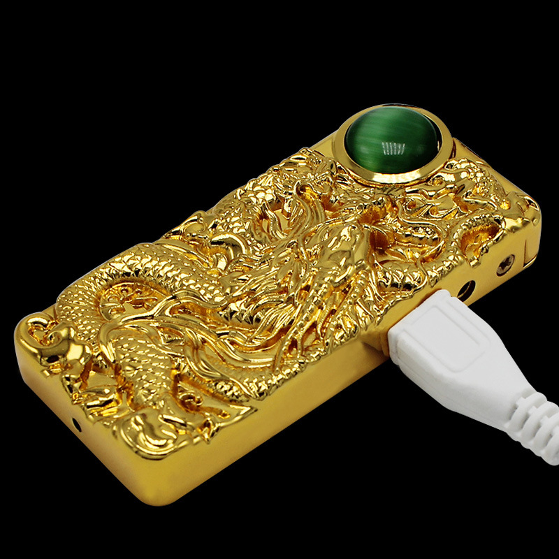 S02 relief dragon ball USB double charging electronic cigarette lighter lighter mixed batch mixing