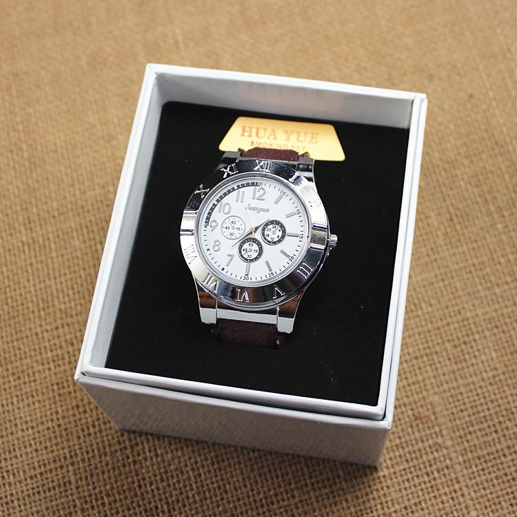 The new supply boxed Huayue watches USB rechargeable electronic cigarette lighter lighter wholesale