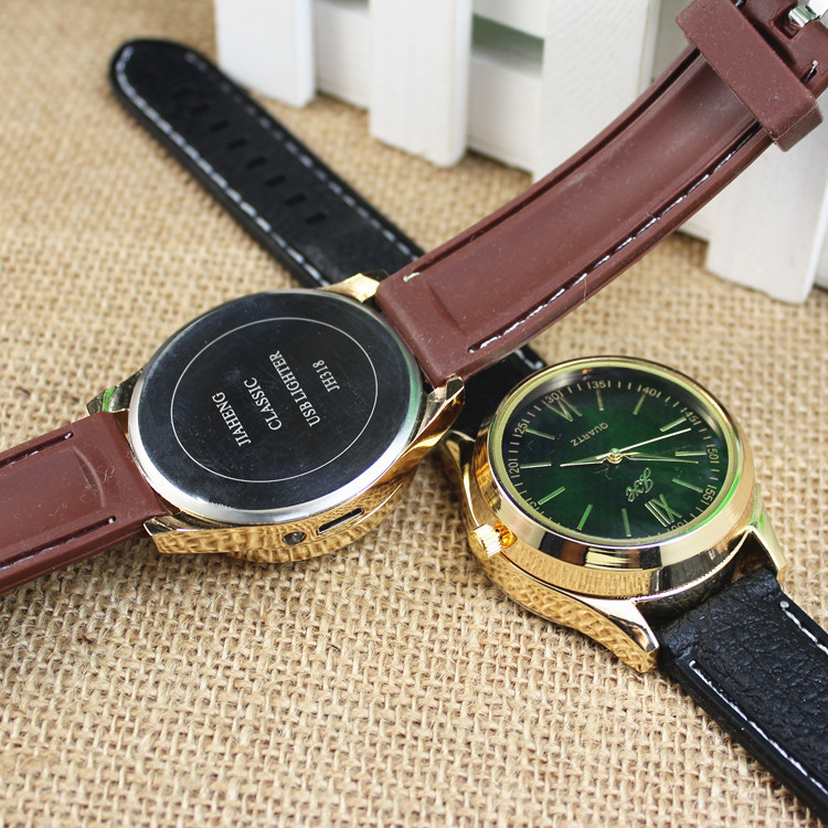 Box set jiaheng 319-2 watch USB charging electronic cigarette lighter creative cigarette lighter