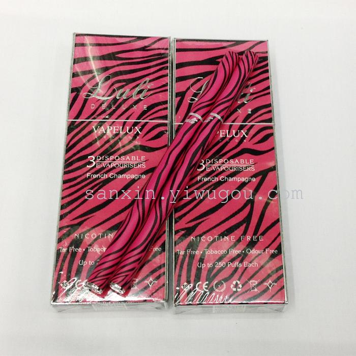Red Zebra print new Luli LULI CACA France champagne disposable electronic cigarette wholesale