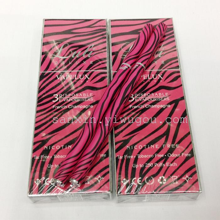 Red Zebra print new Luli LULI CACA France champagne disposable electronic cigarette wholesale
