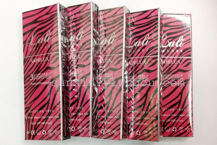 Red Zebra print new Luli LULI CACA France champagne disposable electronic cigarette wholesale