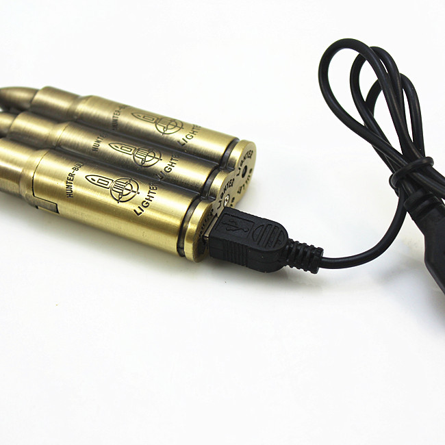 Three bullets Yiwu creative USB rechargeable electronic cigarette wholesale smoking accessories lighters Three bullets Yiwu creative USB rechargeable electronic cigarette wholesale smoking accessories lighters