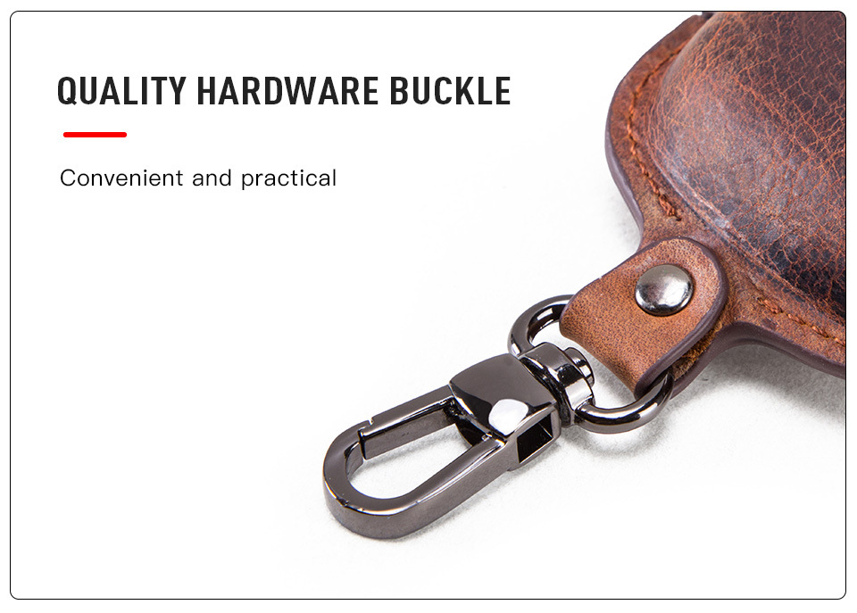Case Crazy Horse Leather Apple Second Generation Wireless Bluetooth Earphone Cover Portable DropResistant Leather Case