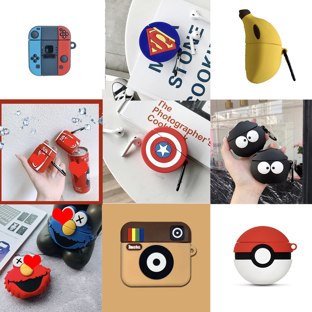 AirPods Pro Protective Case Cartoon Apple Bluetooth Wireless Earphone Case Cute 12 Generation Protective Case Applicable AirPods Pro Protective Case Cartoon Apple Bluetooth Wireless Earphone Case Cute 12 Generation Protective Case Applicable