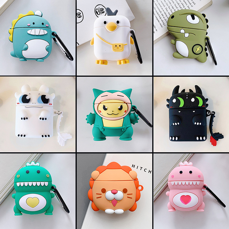 Generation Headset Protecting Cover Cute Silicone for Second Generation Soft Case Bluetooth Earphone Sleeves for Apple