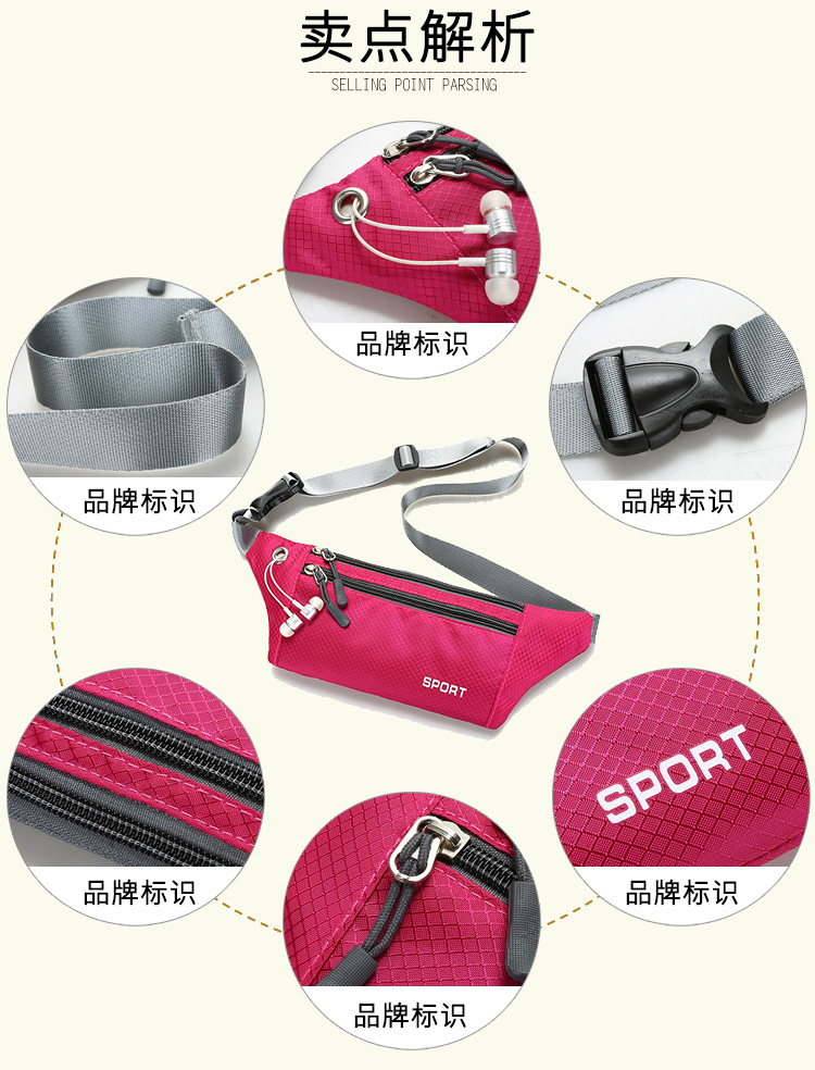 Unisex Running Pouch Cycling Pouch Earphone Sports Phone Waist Bag Female Waterproof Nylon Rhombus Chest Bag Backpack Unisex Running Pouch Cycling Pouch Earphone Sports Phone Waist Bag Female Waterproof Nylon Rhombus Chest Bag Backpack