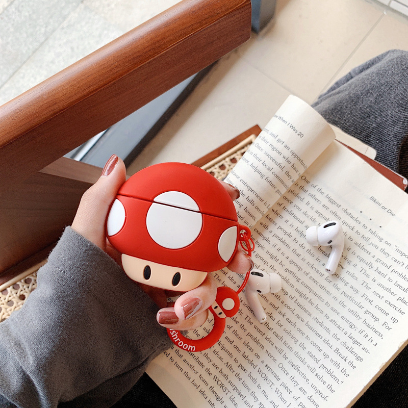 AirPods Protective Case Bear Apple Bluetooth Wireless Earphone Case Cartoon Cute Silica Gel Box Shell Applicable