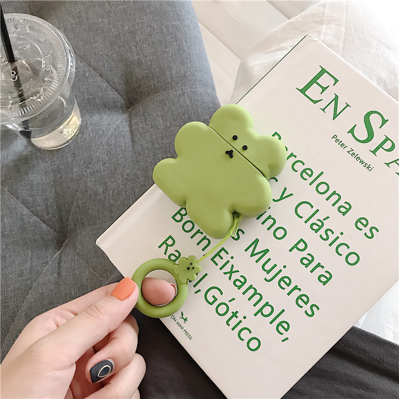 AirPods Protective Case Bear Apple Bluetooth Wireless Earphone Case Cartoon Cute Silica Gel Box Shell Applicable