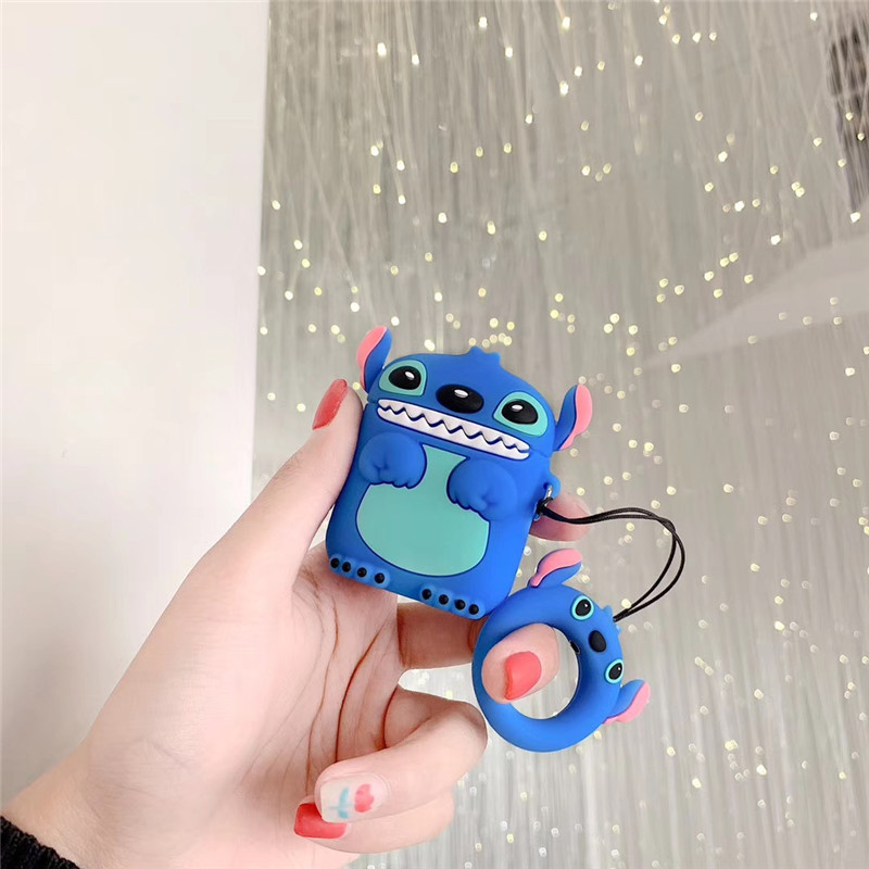 AirPods Protective Case Bear Apple Bluetooth Wireless Earphone Case Cartoon Cute Silica Gel Box Shell Applicable
