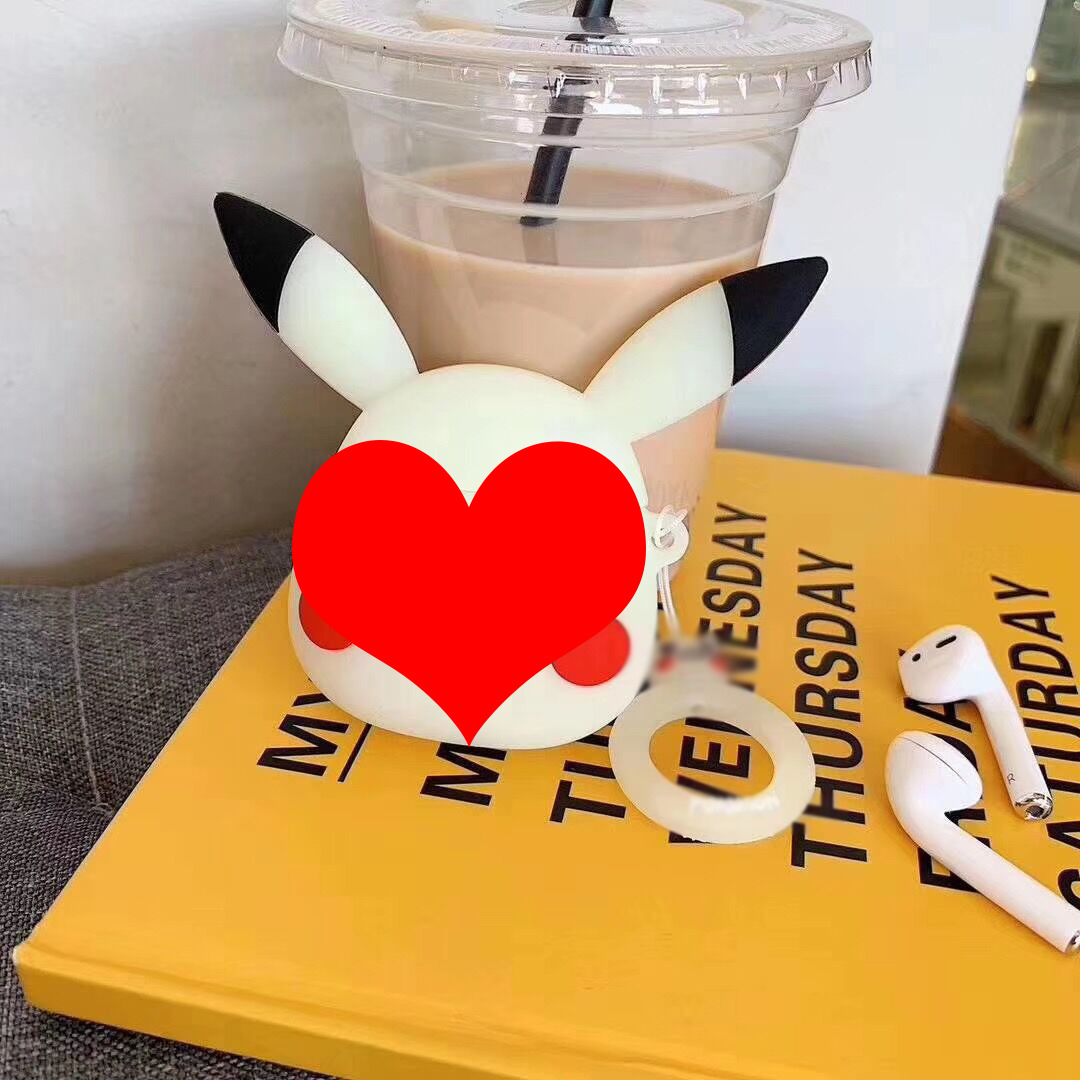 AirPods Protective Case Bear Apple Bluetooth Wireless Earphone Case Cartoon Cute Silica Gel Box Shell Applicable