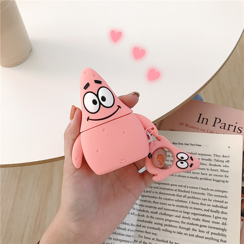 AirPods Protective Case Bear Apple Bluetooth Wireless Earphone Case Cartoon Cute Silica Gel Box Shell Applicable