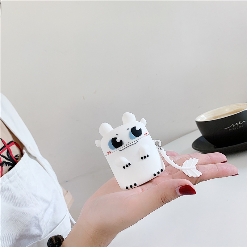 AirPods Protective Case Bear Apple Bluetooth Wireless Earphone Case Cartoon Cute Silica Gel Box Shell Applicable